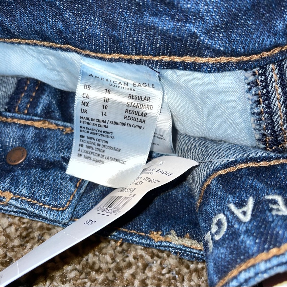 American Eagle  demin mini skirt size 10 - Picture 8 of 10